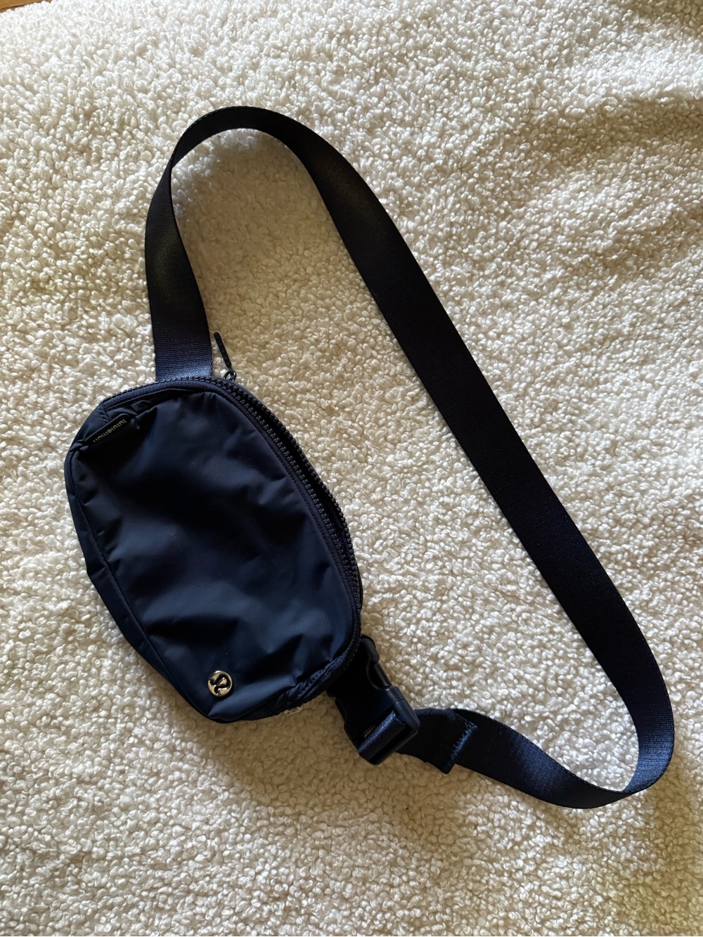 lululemon athletica Black Nylon Crossbody Belt Bag